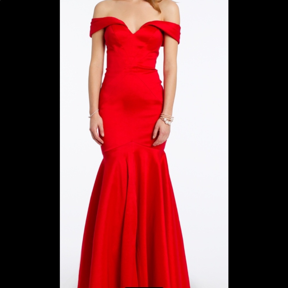 Xscape Off The Shoulder Gown